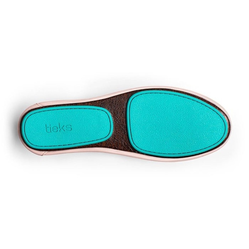 Tieks Ballet Flats Women 5 Blush Pink Leather Foldable Split Sole - Picture 4 of 13